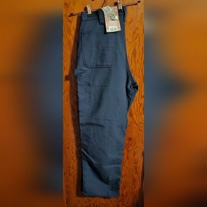 B151 Navy Carhart 38x32 canvas work dungaree